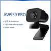 AW930 PRO Autofocus HDR 2K Webcam 100° Wide-Angle Type-C With Dual Noise Cancelling Mics For Meeting /Live Streaming /OBS