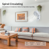 3 Modes Simple Deluxe 7 inch Wall Mount 60° Oscillating Circulating Fan