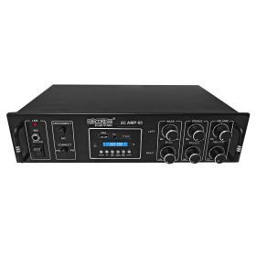 5 Core Amplifier 65W RMS Hi-Fi Stereo Power Amplifiers with USB AUX MIC SD Card Input Speaker Bass and Treble Control Music Player Sound Amp for Car H