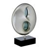 Ultra-Modern Design Table Lamp LED Lights Infinity Mirror Black and Silver Finish Antique Night Lamp Bedroom Lamp