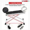 5 Core Guitar Foot Stool Height Adjustable Folding Leg Rest Portable Classical Footrest - GFS WHTE