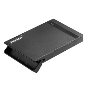2.5 Inch USB 3.0 Hard Drive Disk HDD External Enclosure Case With USB 3.0 Cable For 9.5mm 7mm 2.5" SATA HDD And SSD; Support UASP And Optimized For SS (Color: Black)