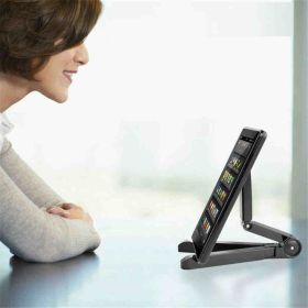 Universal Foldable Phone Tablet Holder Adjustable Bracket Desktop Stand Tripod Stability Support For Phone Adjustable Portable Desktop Holder Mount Fo (Color: White)