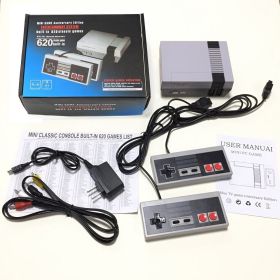 Mini 8 Bit Video Game Console NES Built-in 620 Classic Retro Games 2 Gamepads Support AV Output For TV Handheld Boy Kids Gift (Bundle: EU, Color: Type 1)