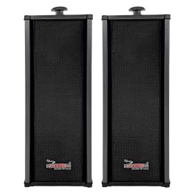 5 CORE Outdoor Speakers Pair Stereo in Wall Speaker 100W Peak Passive Mount Wired Waterproof Patio House Garage Indoor Exterior Audio System Bocinas p (black: 15TG 2Pcs)